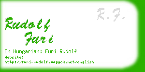 rudolf furi business card