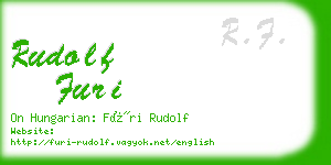 rudolf furi business card